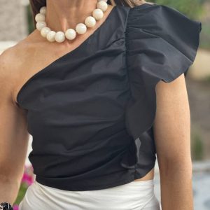 Collar Bolas Resina Hueso