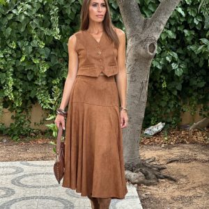 Conjunto Suede Camel