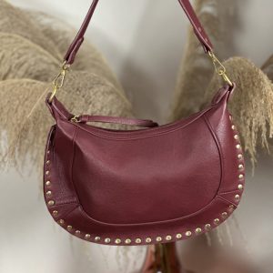 Bolso Tachas Burdeos