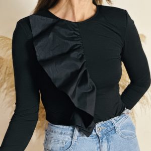 Blusa Volante Negro