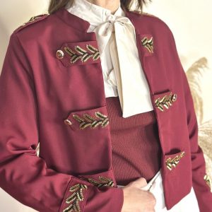 Chaqueta Casaca Burdeos