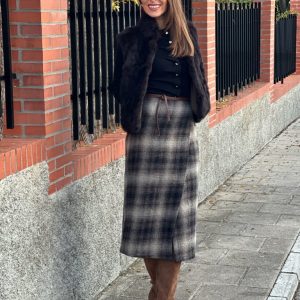 Falda Pareo Paño Cuadros