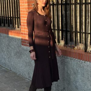 Vestido Amélie Punto Chocolate