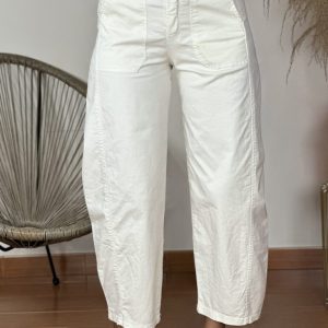 Pantalón Ballon Hueso Cinturón